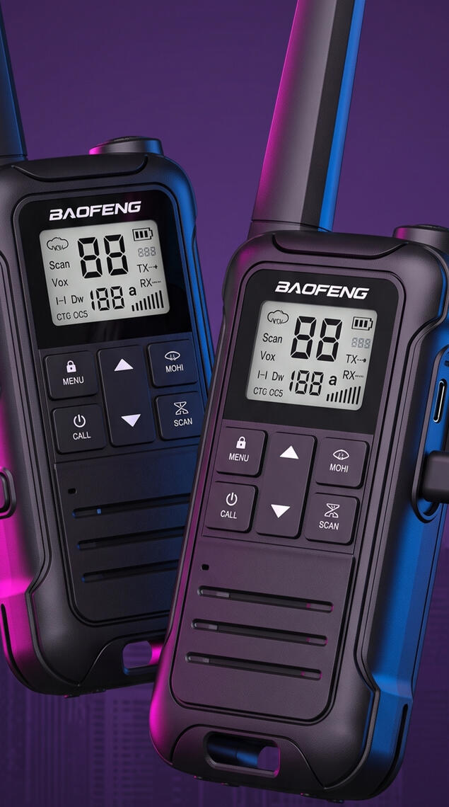 Pè Pòtab Walkie-Talkie Mini (2 Pwès)